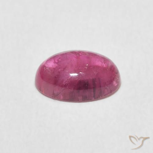 Tormalina Rosa gomma da masticare naturale da 1.22 ct, Ovale, Trasparente
