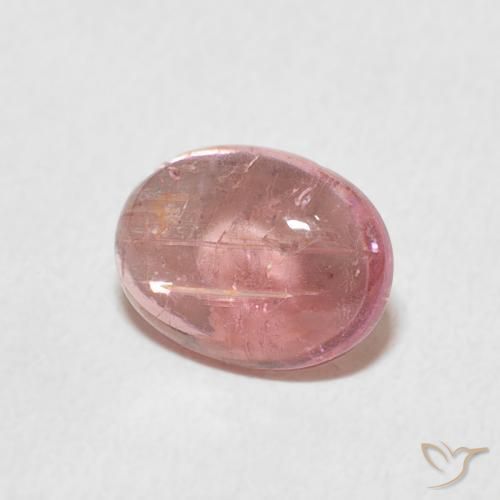Tormalina Rosa medio naturale da 1.28 ct, Ovale, Trasparente