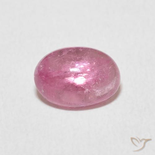1.19ct Naturale Rosa hot Tormalina, Ovale, Trasparente