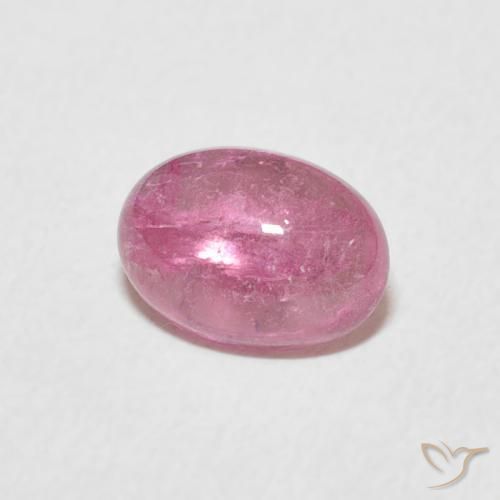 Tormalina Rosa hot naturale da 1.19 ct, Ovale, Trasparente