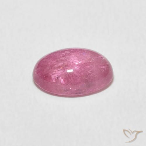 Tormalina Rosa hot naturale da 1.19 ct, Ovale, Trasparente