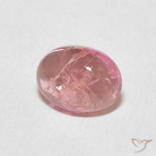 Tormalina Rosa rosa naturale da 1.48 ct, Ovale, Trasparente