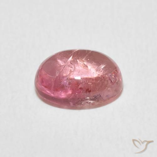 Tormalina Rosa rosa naturale da 1.48 ct, Ovale, Trasparente
