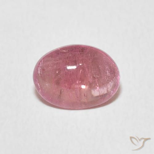 1.23ct Naturale Rosa gomma da masticare Tormalina, Ovale, Trasparente