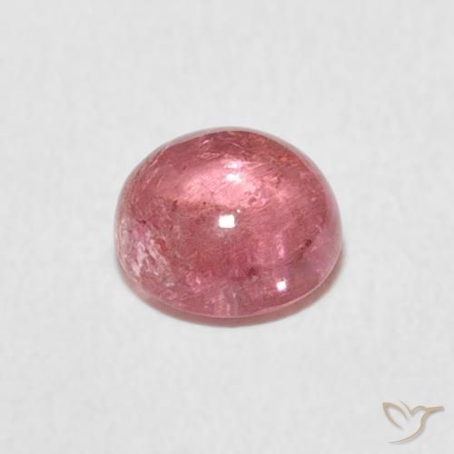 Tormalina Rosa gomma da masticare naturale da 1.07 ct, Rotondo, Trasparente