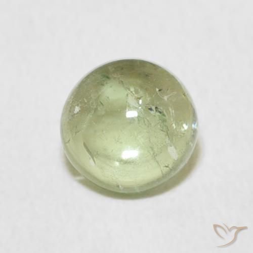 0.96ct Naturale Verde oliva Tormalina, Rotondo, Trasparente