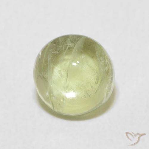 1.08ct Naturale Verde lime chiaro Tormalina, Rotondo, Trasparente
