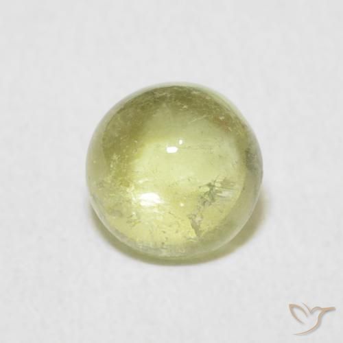 0.96ct Naturale Verde Pera Chiaro Tormalina, Rotondo, Trasparente