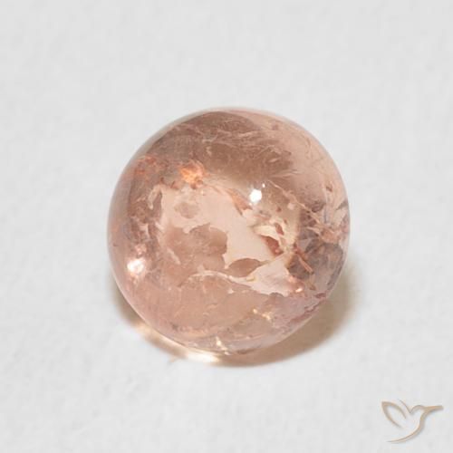 Tormalina Rosa medio naturale da 1.01 ct, Rotondo, Trasparente