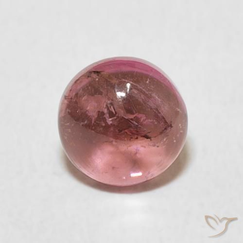 0.93ct Naturale Rosa palissandro Tormalina, Rotondo, Trasparente