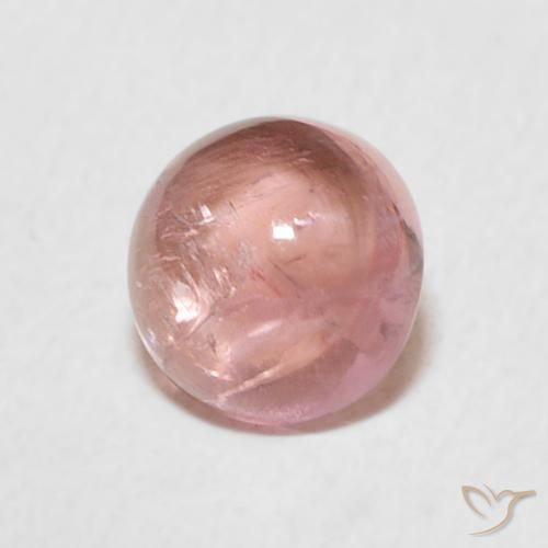 Tormalina Rosa shocking chiaro naturale da 1.17 ct, Rotondo, Trasparente