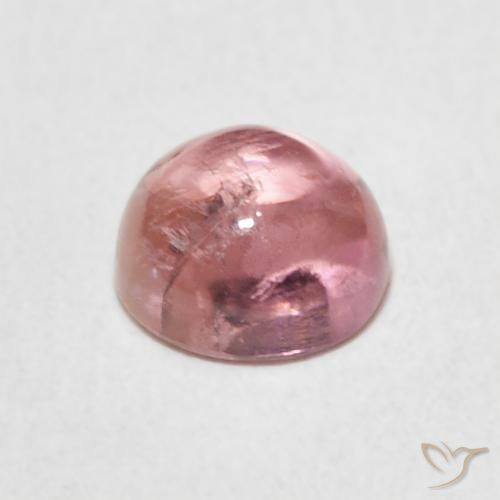 Tormalina Rosa shocking chiaro naturale da 1.17 ct, Rotondo, Trasparente