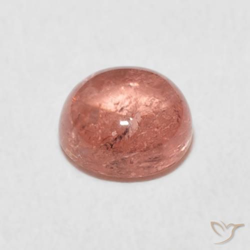 Tormalina Rosa rossastra naturale da 1.06 ct, Rotondo, Trasparente