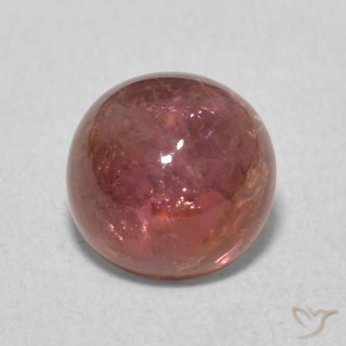 1.63ct Naturale Medium Dark-Pink Tormalina, Rotondo, Trasparente