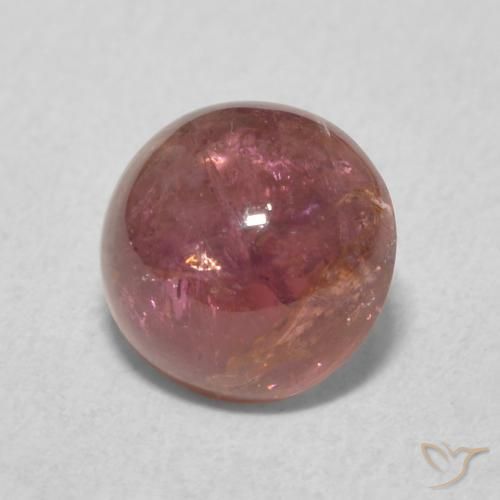 Tormalina Medium Dark-Pink naturale da 1.63 ct, Rotondo, Trasparente
