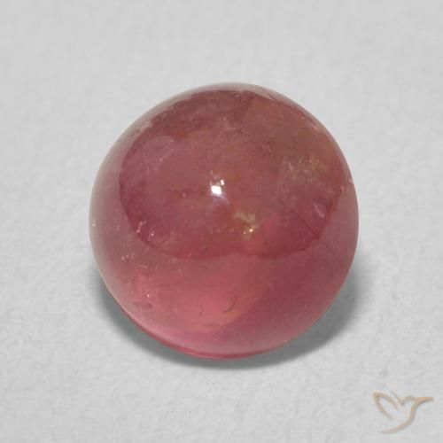Tormalina Rosa scuro naturale da 1.83 ct, Rotondo, Trasparente