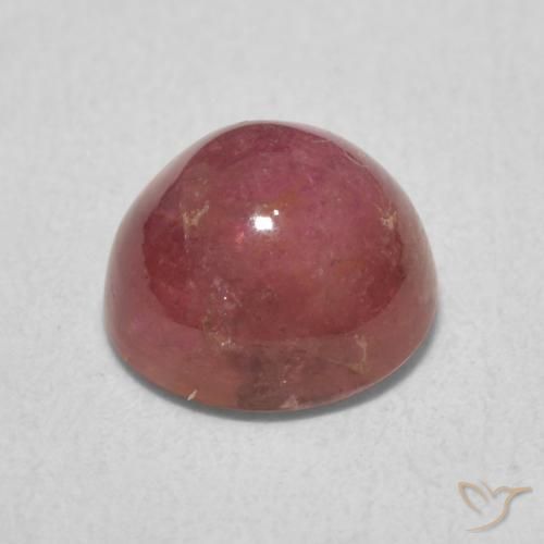 Tormalina Rosa scuro naturale da 1.83 ct, Rotondo, Trasparente