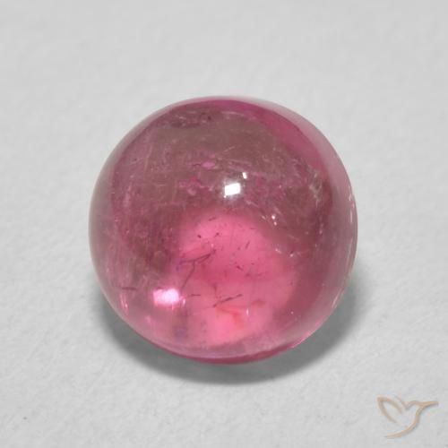 Tormalina Rosa gomma da masticare naturale da 1.81 ct, Rotondo, Trasparente