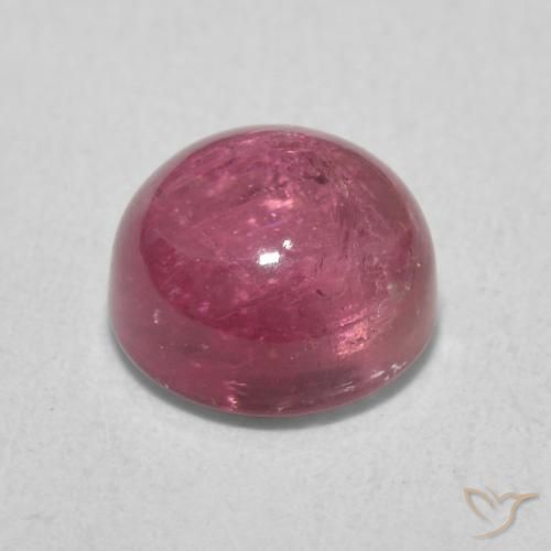 Tormalina Rosa gomma da masticare naturale da 1.81 ct, Rotondo, Trasparente