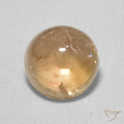 2.03ct Naturale Dorato Tormalina, Rotondo, Trasparente