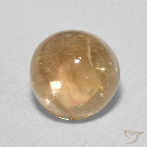 Tormalina Dorato naturale da 2.03 ct, Rotondo, Trasparente