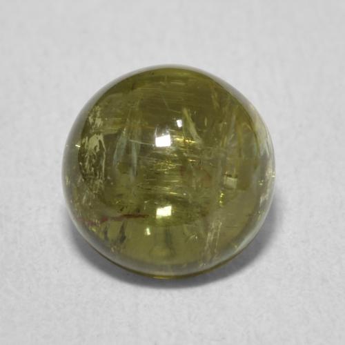 1.76ct Naturale Verde giallastro Tormalina, Rotondo, Trasparente