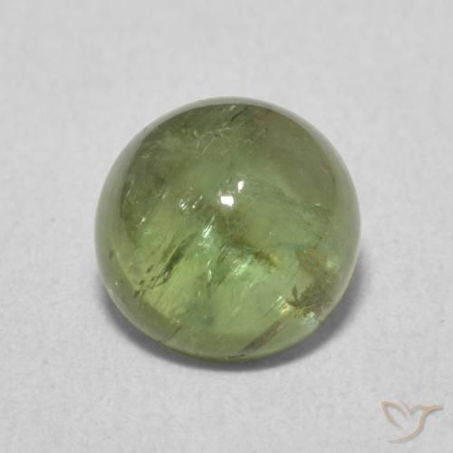 1.72ct Naturale Verde scuro Tormalina, Rotondo, Trasparente
