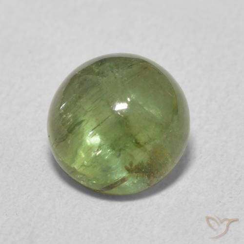 Tormalina Verde scuro naturale da 1.72 ct, Rotondo, Trasparente