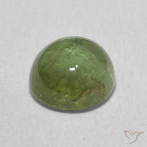 Tormalina Verde scuro naturale da 1.72 ct, Rotondo, Trasparente