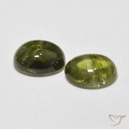 Gemme di Tormalina Verde medio naturale da 6.25 ct, Ovale, Trasparente