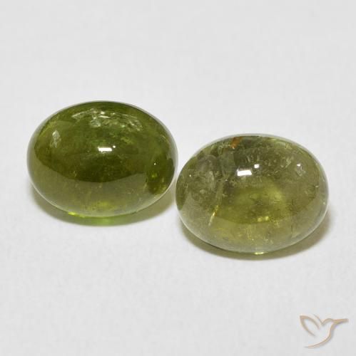 4.51ctw Naturale Verde medio Tormalina, Ovale, Trasparente