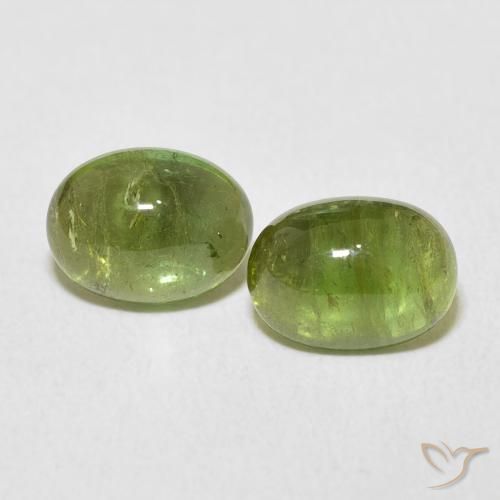 3.04ctw Naturale Terra Verde Tormalina, Ovale, Trasparente
