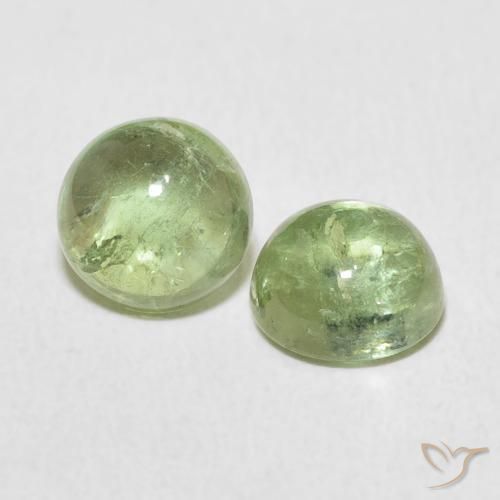 Gemme di Tormalina Verde Lime Chiaro naturale da 3.17 ct, Rotondo, Trasparente
