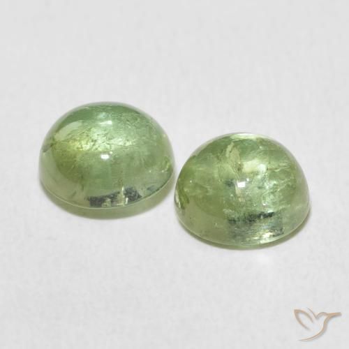 Gemme di Tormalina Verde Lime Chiaro naturale da 3.17 ct, Rotondo, Trasparente