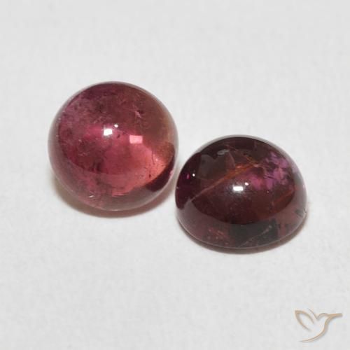 Gemme di Tormalina Rosa scuro naturale da 2.32 ct, Rotondo, Trasparente