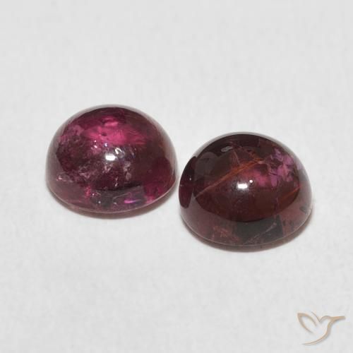 Gemme di Tormalina Rosa scuro naturale da 2.32 ct, Rotondo, Trasparente