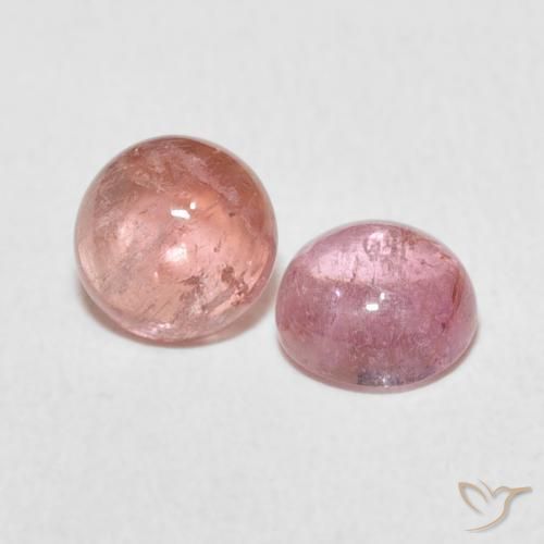 Gemme di Tormalina Rosa chiaro naturale da 2.18 ct, Rotondo, Trasparente