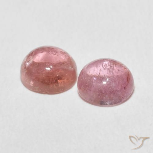 Gemme di Tormalina Rosa chiaro naturale da 2.18 ct, Rotondo, Trasparente