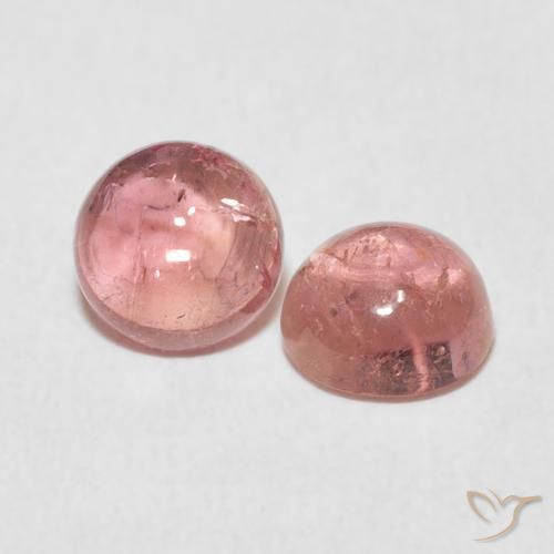 Gemme di Tormalina Rosa gomma da masticare naturale da 1.90 ct, Rotondo, Trasparente