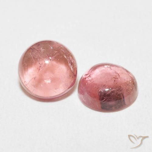 Gemme di Tormalina Rosa rosa naturale da 2.48 ct, Rotondo, Trasparente