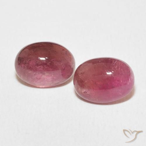 3.19ctw Naturale Dark PInk Tormalina, Ovale, Trasparente