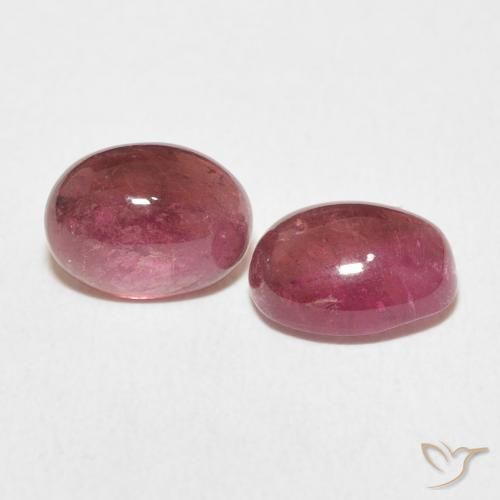 Gemme di Tormalina Dark PInk naturale da 3.19 ct, Ovale, Trasparente