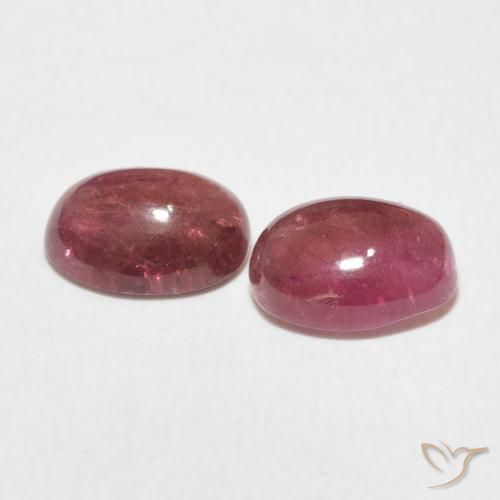 Gemme di Tormalina Dark PInk naturale da 3.19 ct, Ovale, Trasparente