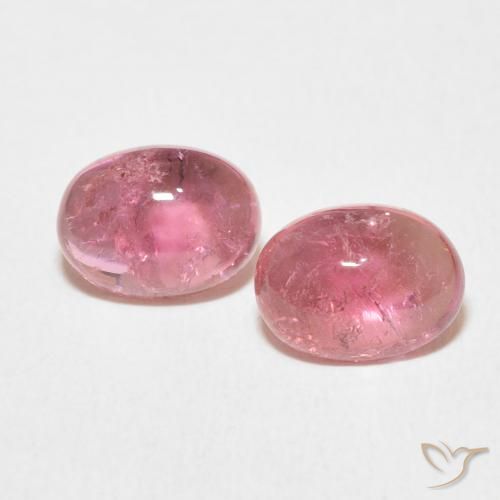 3.01ctw Naturale Rosa medio Tormalina, Ovale, Trasparente