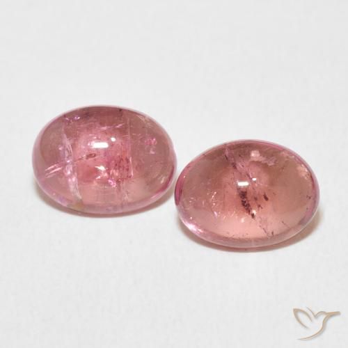 2.90ctw Naturale Rosa intenso Tormalina, Ovale, Trasparente