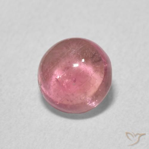 Tormalina Rosa arancio intenso Deep naturale da 0.86 ct, Rotondo, Trasparente