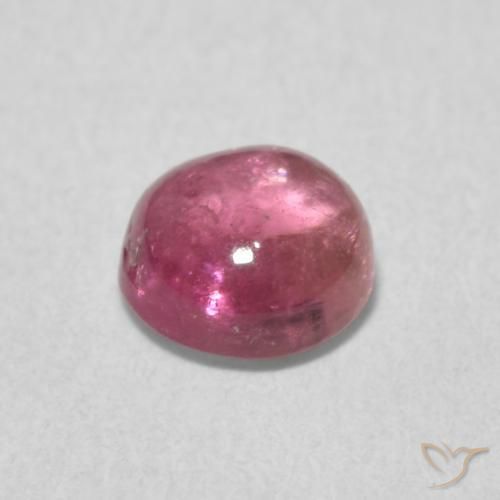 Tormalina Rosa arancio intenso Deep naturale da 0.86 ct, Rotondo, Trasparente