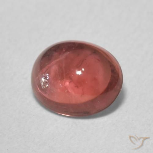 Tormalina Rosa intenso rosa naturale da 0.86 ct, Ovale, Trasparente