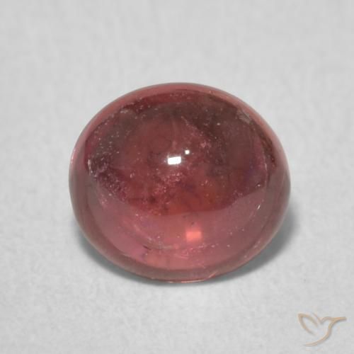 0.86ct Naturale Rosso scuro Tormalina, Ovale, Trasparente