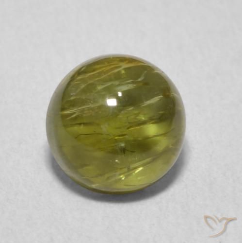 1.18ct Naturale Verde scuro Tormalina, Rotondo, Trasparente